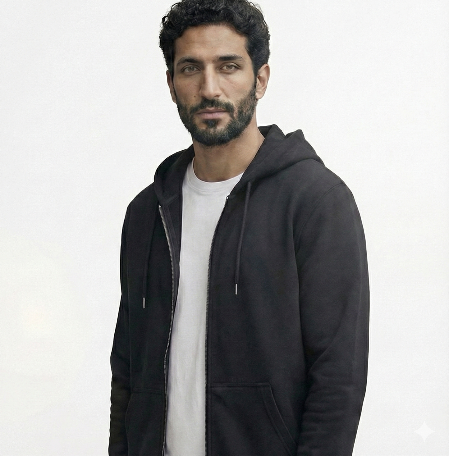 Zipper Hoodie - Black