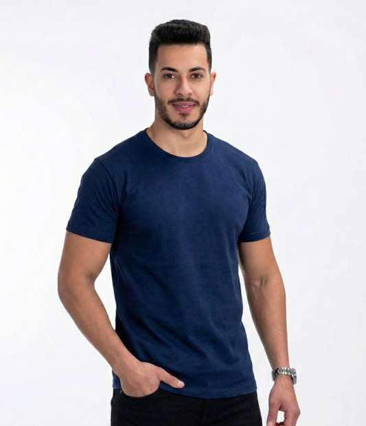 T-Shirt (Half Sleeve) - Navy Blue